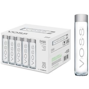 Voss Artesian Still Water Glass Bottle, 375 ml (Pack Of 24) | CognitionUAE.com