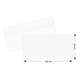White Peel & Seal Envelope 115mm x 225mm 80gsm (Pack of 50 pcs) | CognitionUAE.com