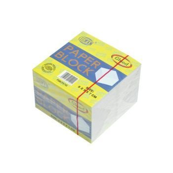 FIS White Paper Block Glued 9cm x 9cm x 7cm | CognitionUAE.com