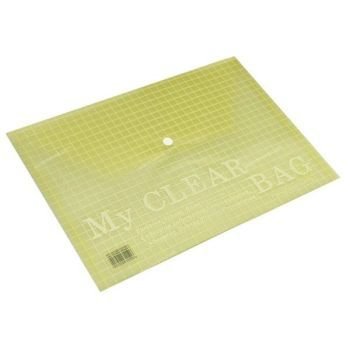 FIS Document Bag "My Clear Bag" A4, 12/pack, Yellow | CognitionUAE.com